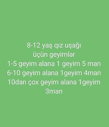 uşaq geyim: Geyimlər yaxşı vəziyyətdədir — 1