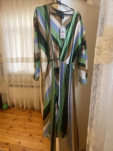 Женская одежда: Повседневное платье, Миди, Mango, L — 7