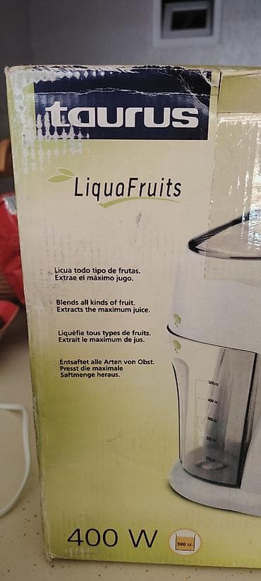 Mətbəx texnikası: Taurus LiquaFruits meyvəsıxan - Güc: 400 W - Tutum: 500 cc (şirə — 3
