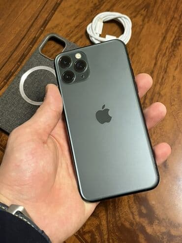 telefon tecili satilir: IPhone 11 Pro, 64 GB, Matte Midnight Green, Face ID — 4