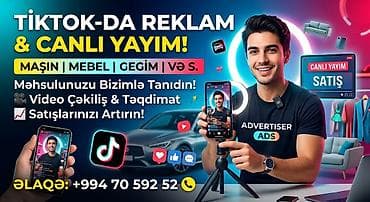 Услуги: Xidmət: TikTok-da reklam və canlı yayım - Məhsul və xidmətlərinizi — 1