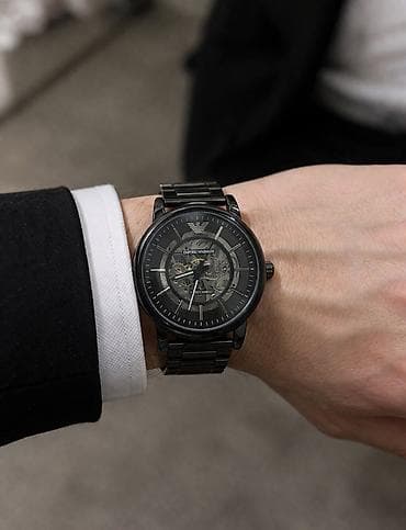 omaks gel: Qol saatı, Emporio Armani, rəng - Qara — 2