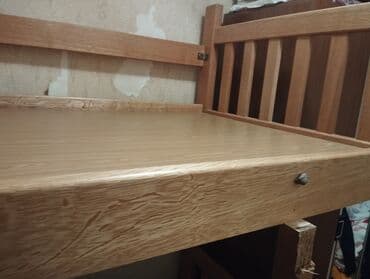 alt ust kravat: Oğlan və qız üçün, Çarpayı, Matras ilə, Siyirməsiz, Taxta — 3