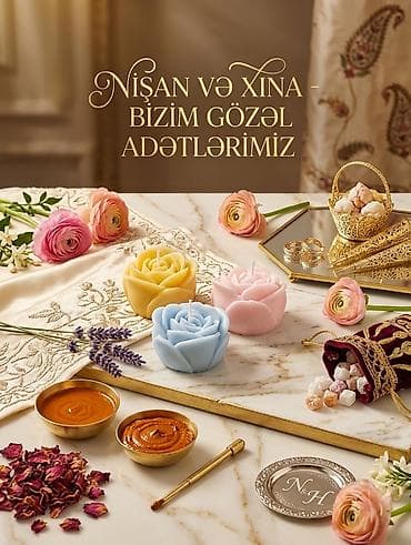 gamestation 3: Nişan və xına mərasimləri üçün zərif dekor və aksesuar dəsti. - Gül — 1