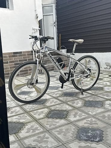 İdman velosipedləri: Şəhər və off-road üçün çoxfunksiyalı velosiped - Rəng: ağ-gümüş - — 3