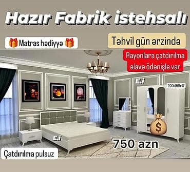 stol stul ev ucun: Yataq desti rəng seçimi var — 1