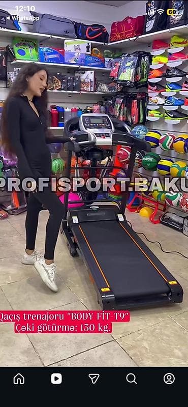 mini disk: Qaçış trenajoru Body Fit T9 - Maksimum çəkidaşıma: 130 kq (şəkildə — 1