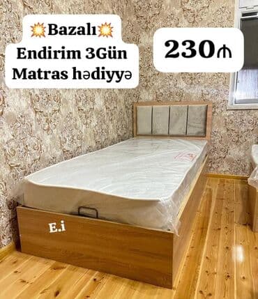 madeyra tek carpayi qiymetleri: Yeni, Təknəfərlik çarpayı, Bazasız, Matras ilə, Siyirməsiz — 25