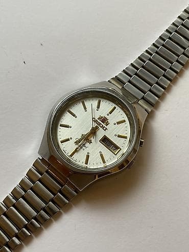 casio edifice saat: İşlənmiş, Qol saatı, Orient, rəng - Boz — 3