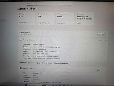 notebook satisi: İşlənmiş ASUS ROG, 16 ", Intel Core i7, 512 GB, Ünvandan götürmə, Ödənişli çatdırılma, Rayonlara çatdırılma — 8