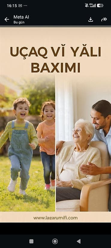 Uşaq və yaşlı baxımı xidməti - Evdə peşəkar uşaq baxımı: təhlükəsiz lalafo.az -da Uşaq və yaşlı baxımı xidməti - Evdə peşəkar uşaq baxımı: təhlükəsiz