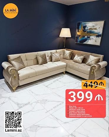 Künc divan, Açılan, Bazalı, Parça, Şəhərdaxili pulsuz çatdırılma — 1