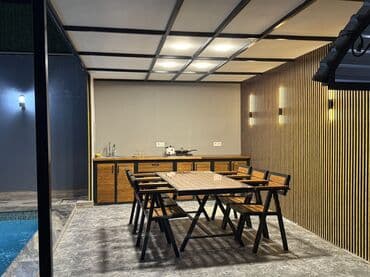 cay evi icarə: 120 kv. m, 3 otaqlı, Hovuzlu, Kombi, Qaz, İşıq — 13