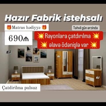 uşaq çarpayısı gəncə: 2 təknəfərlik çarpayı, Dolab, Komod, Termo, Belarusiya, Yeni — 5