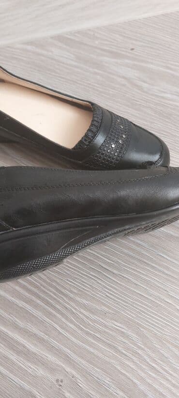 zamşa qadın baletkaları: Baletkalar, Ölçü: 38, rəng - Qara, İşlənmiş — 5