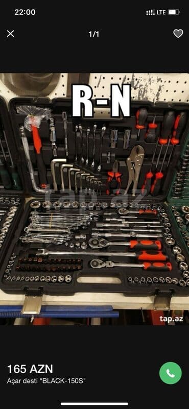 açar desdi: Yeni Açar dəsti ədəd: 150, Pulsuz çatdırılma — 1