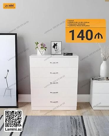 Minimalist üslubda komod - Ölçülər: dərinlik 40 sm x hündürlük 100 sm — 1