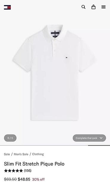 Polo köynək, Tommy Hilfiger, XS, rəng - Ağ — 5