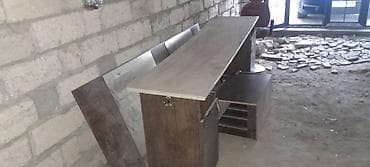 ofis stolu: Salon resepsiyon masası və aksesuarları - Model: Geniş ön — 2