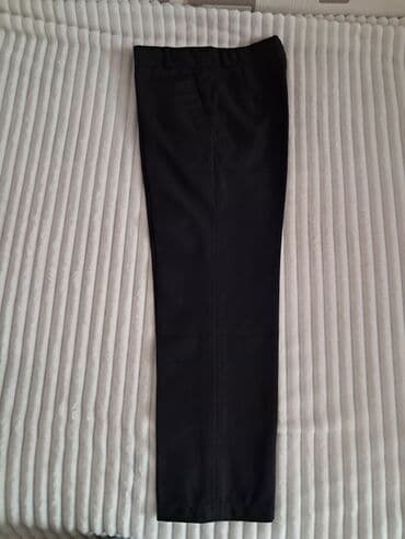 Klassik şalvar 7,8 yaş oğlan üçün – qara rəng - Düz kəsim - Qalınlığı