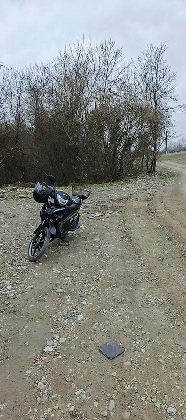 moped alıram: Moped/motosiklet – Qezet tipli (underbone) model - Rəng: qara-yaşıl - — 6