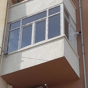 ремонт в стиле лофт: Cam balkon, foto sell qapılar, duş kabinə pvc qapı pəncərə sürmə — 5