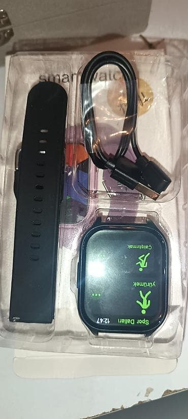 Смарт браслеты: Новый, Смарт часы, Умные, Сенсорный экран, цвет - Черный — 2