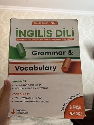 İdman və hobbi: Məhsul: “İngilis Dili – Grammar & Vocabulary” (Nərgiz R. Nəcəf — 1