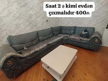 divan kreslo satilir: Divan satılır 400₼. Açılır bazası var.Ünvan Əhmədli. 1306. Fatimə99 — 1