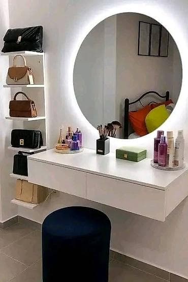 Salon və ev üçün vizaj/saç stolu və güzgü sistemləri – dizayn və — 4