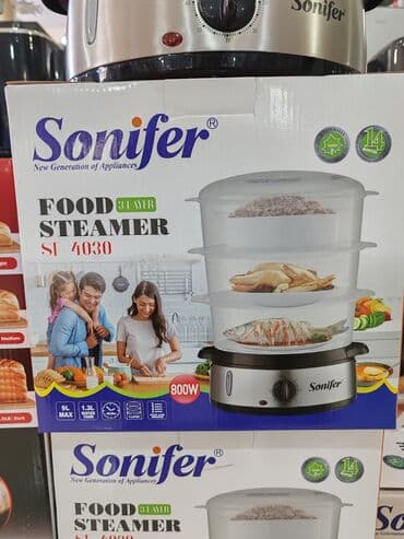 par vuran: Пароварка Sonifer, емкостей - 3, Новый, Доставка в районы — 1