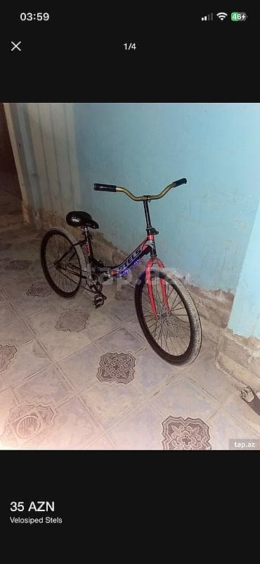 İşlənmiş Şəhər velosipedi Stels, 26", sürətlərin sayı: 1, Ödənişli çatdırılma, Ünvandan götürmə — 2