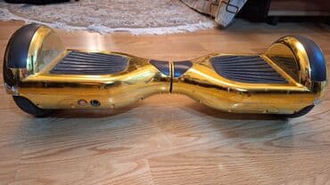 hoverboard qiymətləri: Qızılı rəngli 2 təkərli hoverboard (self-balance scooter) və dəmirdən — 3