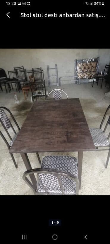 столы на прокат: Stol stul dəsti sexden satiwi. Masa və oturacaqlar dəstləri. Stol stul — 26