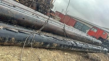 Məhsul: Böyükdiametrli polad borular 530mm. Bir dənəsinin uzunluğu 11