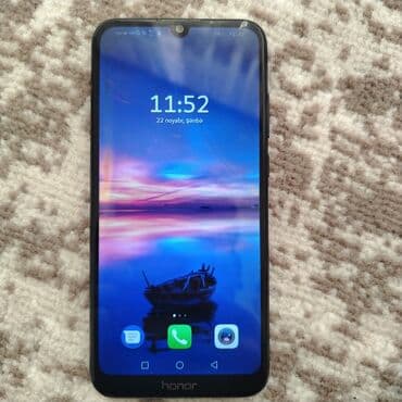 berde telefonlar: Honor 8A 2020, 64 GB, rəng - Qara, Barmaq izi — 2