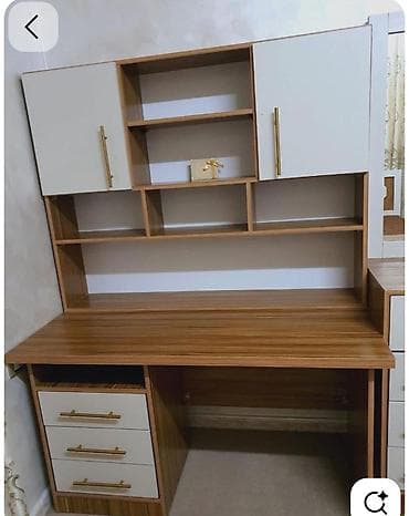 Düz masa, Polkalı, Siyirməli, Teksturalı laminat lalafo.az -da Düz masa, Polkalı, Siyirməli, Teksturalı laminat