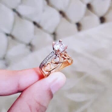 qaş sabitləyici: Toy, Üzük, Sarı qızıl, 585 Əyar — 3