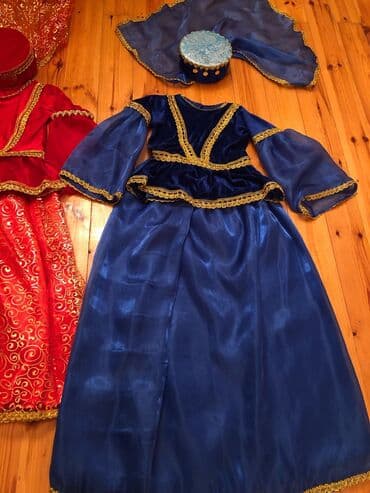 Milli kostyum, Qız üçün, 6 - 7 yaş, Yeni