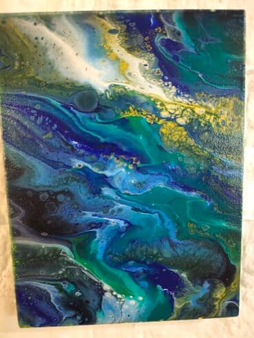 heve cuve: Müasir incəsənət həvəskarları üçün abstrakt üslubda rəsm əsəri. Bu — 10