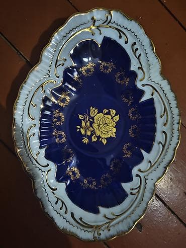 boşqab: Boşqablar, 1 əd, rəng - Göy, Farfor, Çexiya — 2