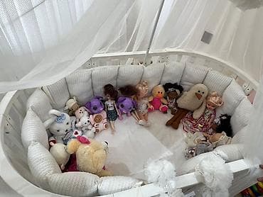 Oğlan və qız üçün, Yeni, Yumru, Beşik, Dəst ilə, Matras ilə, Yellənmə mexanizmsiz — 2