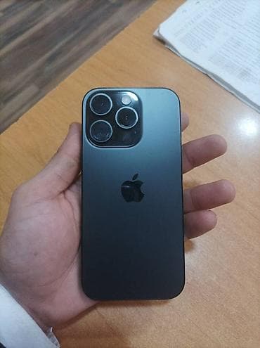 4s iphone: IPhone 16 Pro, 128 GB, Black Titanium, Barmaq izi, Sənədlərlə, Face ID — 4