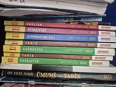 Книги и журналы: Abituriyent üçün “Test Toplusu” dərslikləri paketi Hamsı razilasma — 1