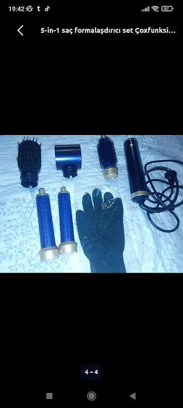 dyson ütü fen: 5-in-1 saç formalaşdırıcı set Çoxfunksiyalı isti hava ilə saç — 3