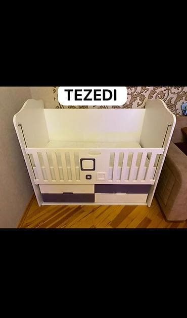 Beşiklər: Oğlan və qız üçün, Dördbucaq, Beşik, Matras ilə, Yellənmə mexanizmsiz — 1