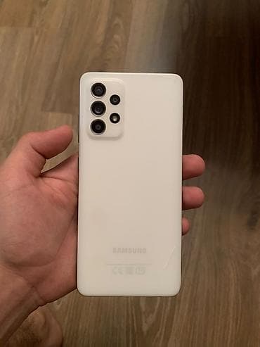 samsung tab a9: Samsung Galaxy A52, rəng - Ağ, Barmaq izi — 1