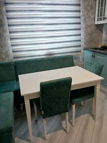 metbex mebelı: Mətbəx üçün, Açılmayan, Dördbucaq masa, 2 stul — 2