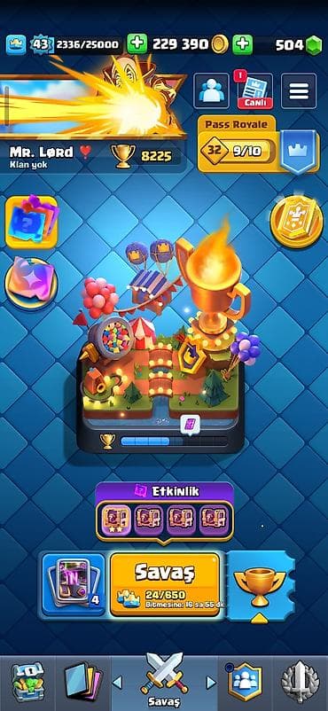 Clash Royale hesabı – yüksək kupa və zəngin kolleksiya - Kral lalafo.az -da Clash Royale hesabı – yüksək kupa və zəngin kolleksiya - Kral