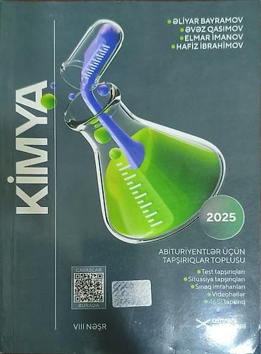 Məhsul: “Kimya – Abituriyentlər üçün tapşırıqlar toplusu (2025)”, VIII — 1